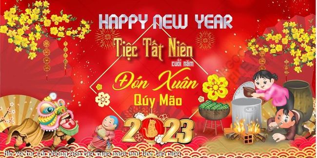 file vector cdr phong nen tan xuan nam moi tiec tan nien